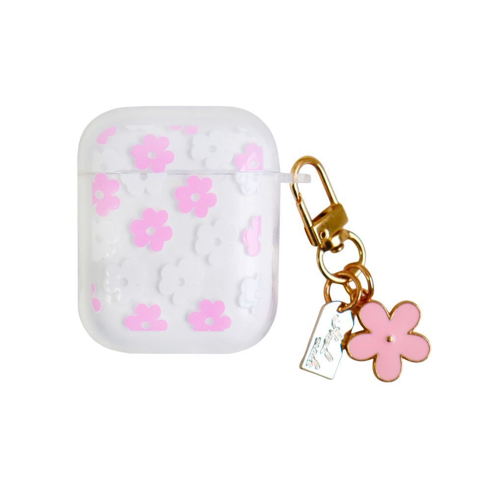 Чохол для AirPods 1/2 &mdash; Charmed Collection "Pink & White Flowers" 4082700000005 фото
