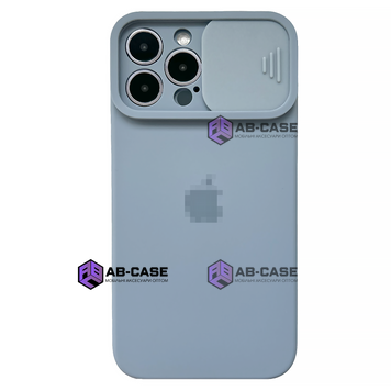 Чехол Silicone with Logo Hide Camera, для iPhone 13 Pro (Faraway Blue) 900179 фото