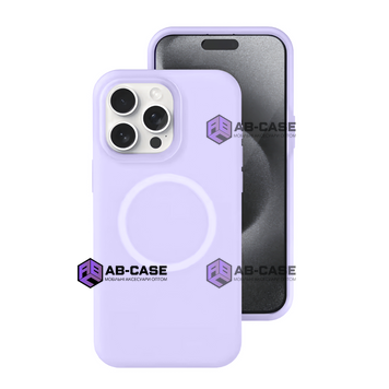 Чохол Neon Silicone Case MagSafe (iPhone 15 Pro Max &ndash; Purple) 4307510000008 фото