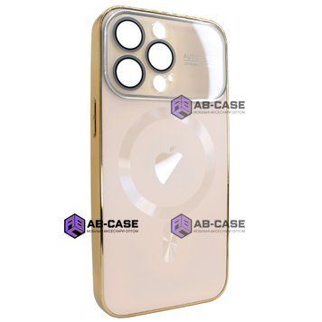 Чохол для iPhone 15 Pro Max матовий NEW PC Slim with MagSafe case із захистом камери Gold 603468 фото