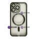 Чехол Shining with MagSafe для iPhone 14 Pro Max с защитными линзами на камеру Dark Green 896550 фото