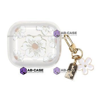 Чехол для AirPods 3 &mdash; Charmed Collection "Big white Flowers" 4082790000008 фото