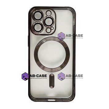 Чехол для iPhone 15 Pro Shining with MagSafe с защитными линзами на камеру Black 923442 фото