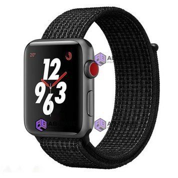 Ремінець для Apple Watch Nylon Loop нейлоновий (38mm, 40mm, 41mm, [42mm Series 10/11], Redicctor Black) 234963 фото