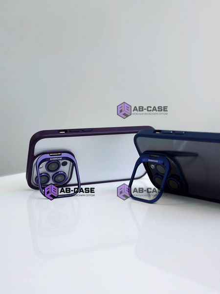 Чехол для iPhone 13 Pro Guard Stand Camera Lens с линзами и подставкой Sierra Blue 234113 фото
