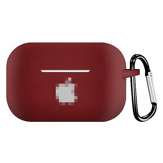 Чехол для AirPods PRO 2 LOGO (Dark Red) 907579 фото