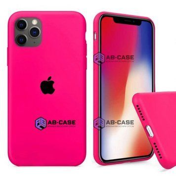 Чехол Silicone Case для iPhone 11 Pro Max FULL (№47 Hot Pink) 201251 фото