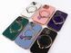 Чохол для iPhone 12 Pro Max Holder Glitter Shining Сase with MagSafe з підставкою та захисними лінзами на камеру Sierra Blue 490276 фото 6