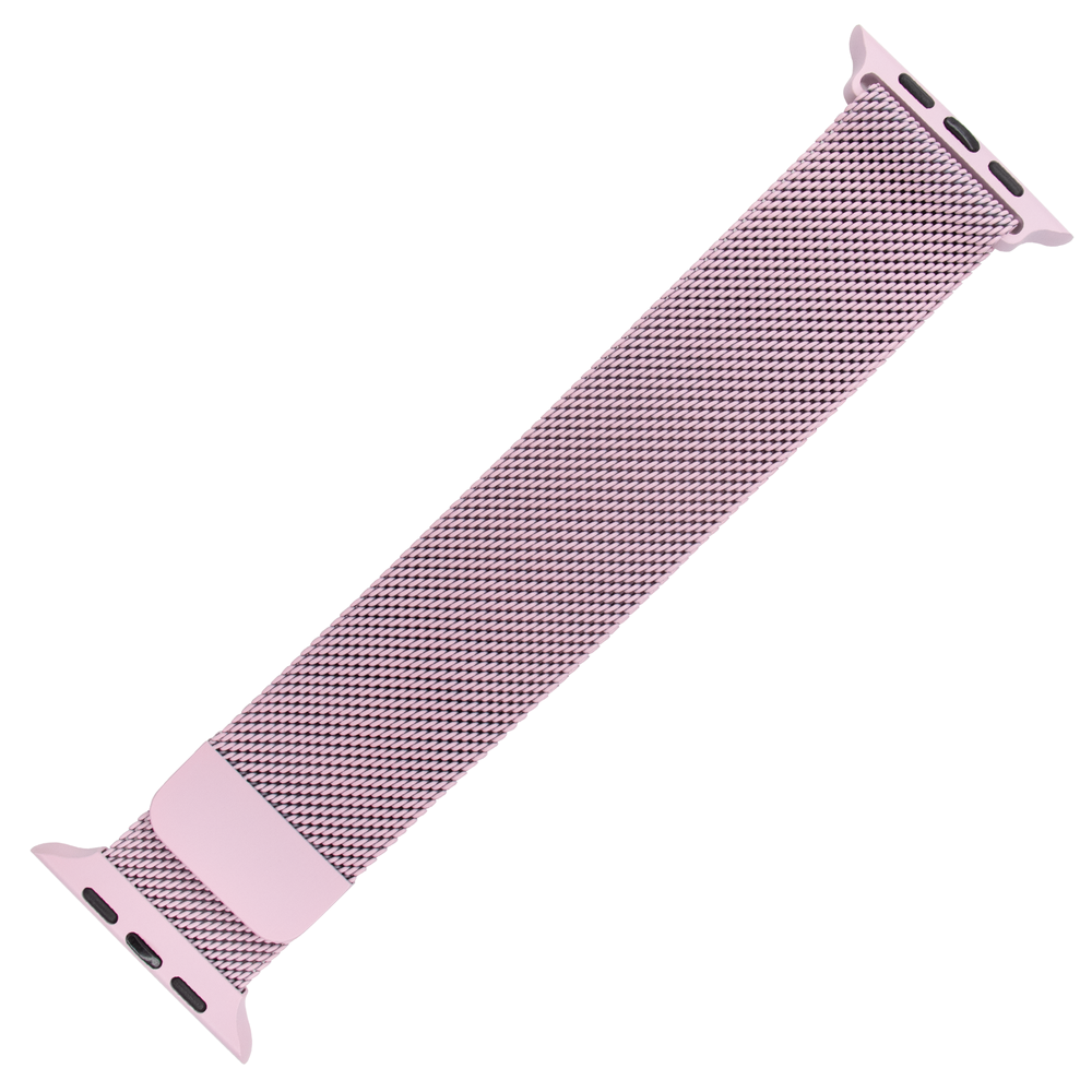 Металлический ремешок для Apple Watch (38mm, 40mm, 41mm, [42mm Series 10/11]) Milanese Loop, Pink 234311 фото