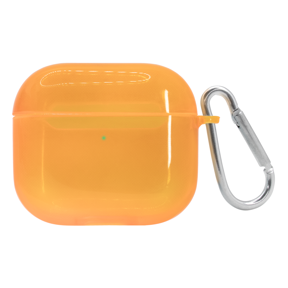 Чехол для AirPods PRO 2 полупрозрачный Neon Case Orange 192246 фото