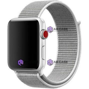 Ремінець на Apple Watch Nylon Loop нейлоновий (38mm, 40mm, 41mm, [42mm Series 10/11], Seashell) 234965 фото