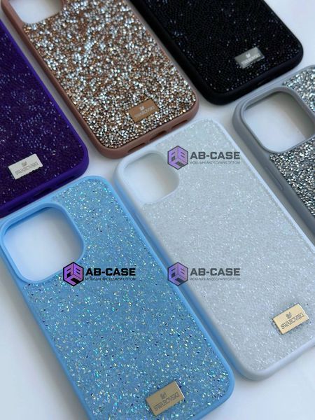 Чехол для iPhone 12/12 Pro : Swarovski Case &ndash; White 490238 фото