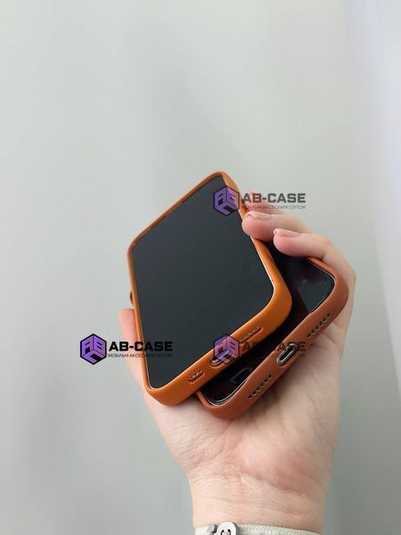 Чохол для iPhone 15 : Leather Case PU with MagSafe &ndash; Black 3859340000006 фото