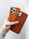 Чохол для iPhone 13 Pro : Leather Case PU with MagSafe &ndash; Golden Brown 789132 фото 2