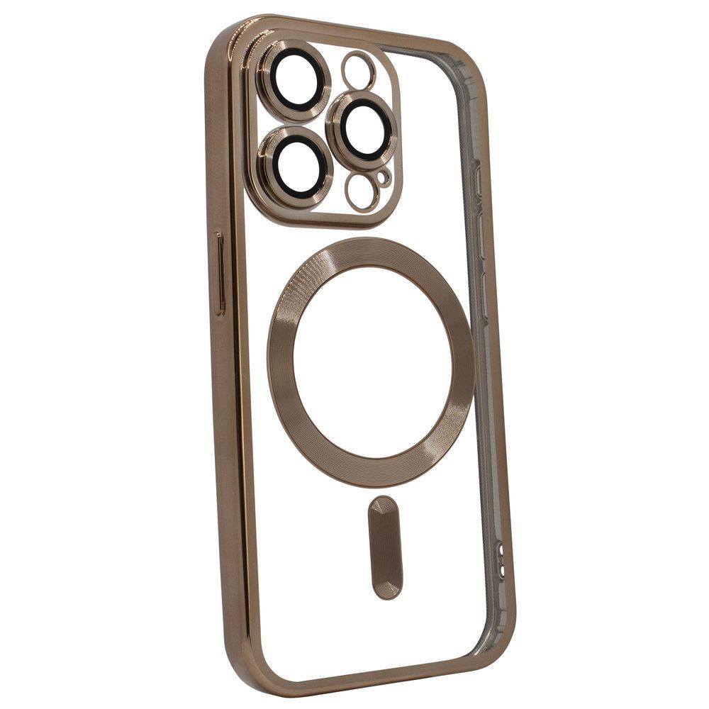 Чехол для iPhone 14 Pro Shining with MagSafe із захисними лінзами на камеру - Desert Gold 4028860000004 фото