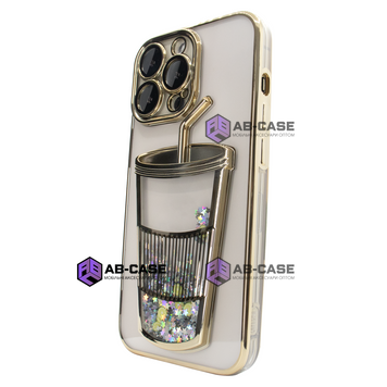 Чехол для iPhone 12 Pro Max Shining Fruit Cocktail case Gold 245631 фото
