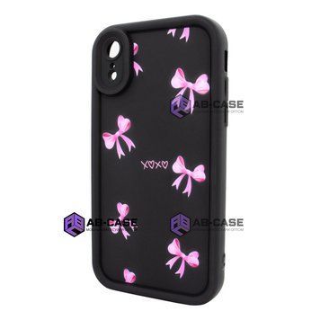 Чохол для iPhone XR &ndash; Pretty Things "Pink Bows &ndash; Black" 4091990000008 фото