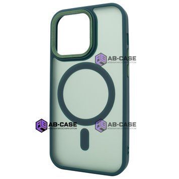 Чохол для iPhone 15 Pro Max Nofelet MATT Case with MagSafe - Dark Green 3901120000000 фото