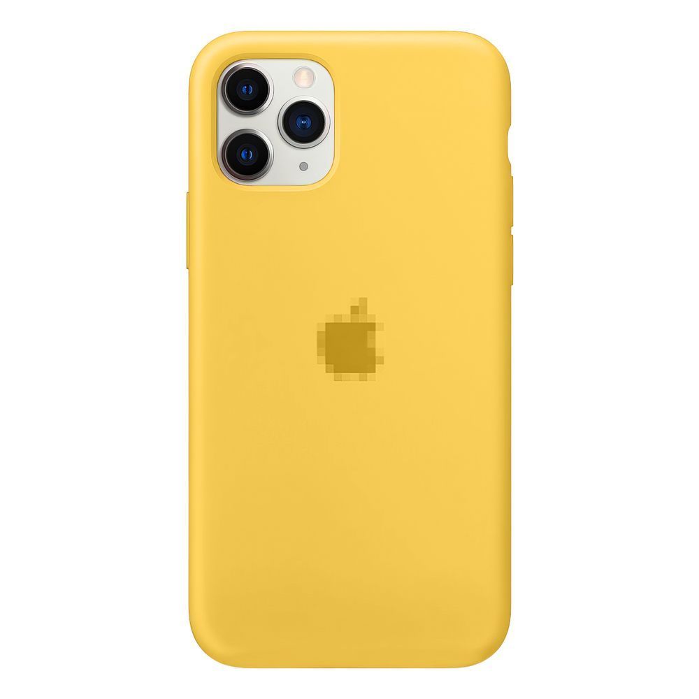 Чохол Silicone Case на iPhone 11 Pro Max FULL (№4 Yellow) 201254 фото
