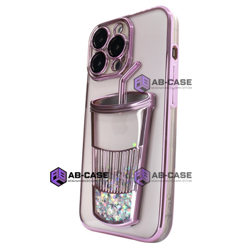Чехол для iPhone 12 Pro Max Shining Fruit Cocktail case Pink 245632 фото