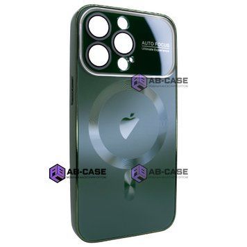 Чехол для iPhone 12 Pro Max матовый NEW PC Slim with MagSafe case с защитой камеры Dark Green 603381 фото