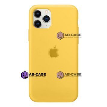 Чехол Silicone Case для iPhone 11 Pro Max FULL (№4 Yellow) 201254 фото