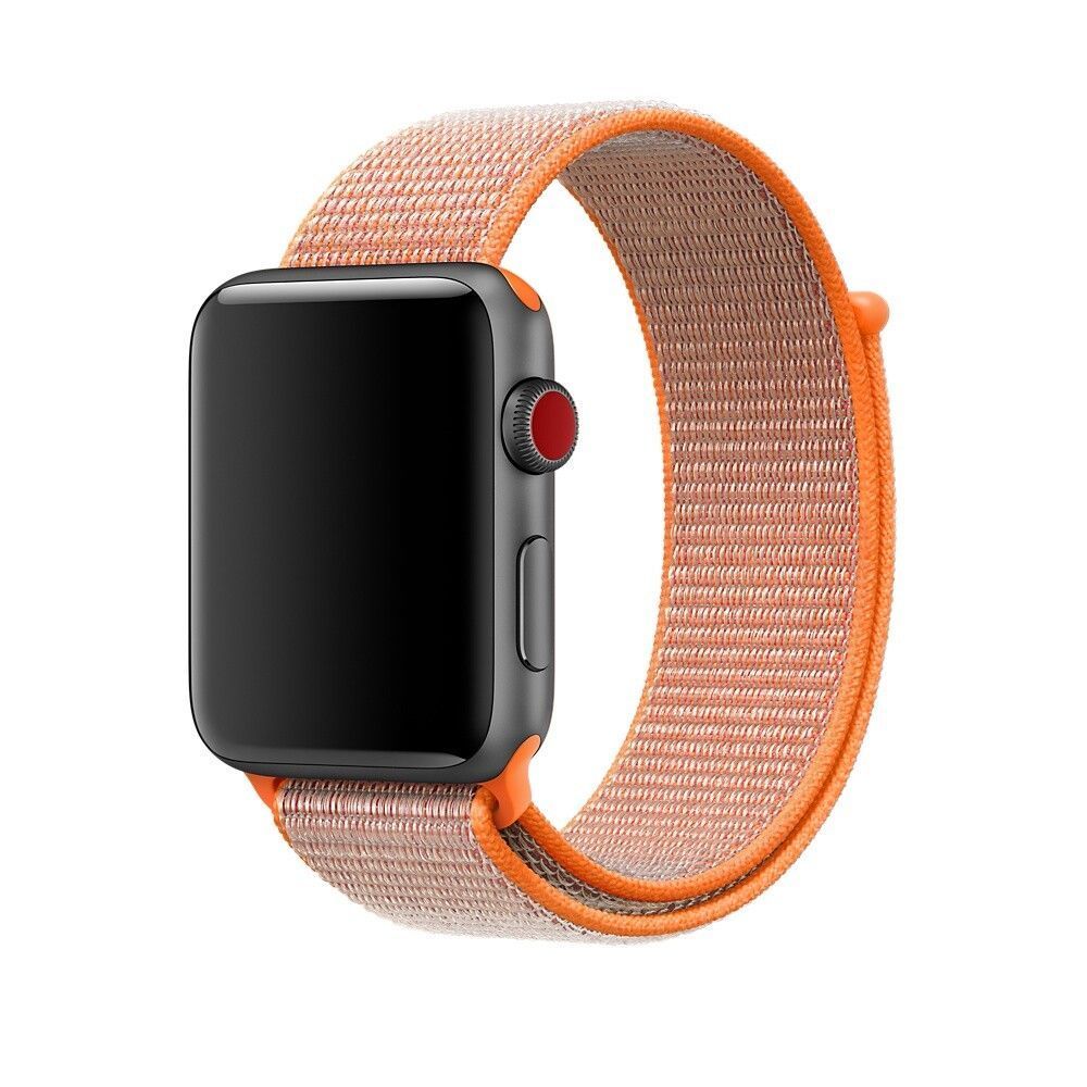 Ремінець для Apple Watch Nylon Loop нейлоновий (38mm, 40mm, 41mm, [42mm Series 10/11], Spicy Orange) 234968 фото