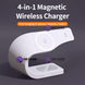 Беспроводная зарядка 4 в 1 Magsafe Open Wireless Era (iPhone+Phone+Apple Watch+AirPods) (White) 782911 фото 2