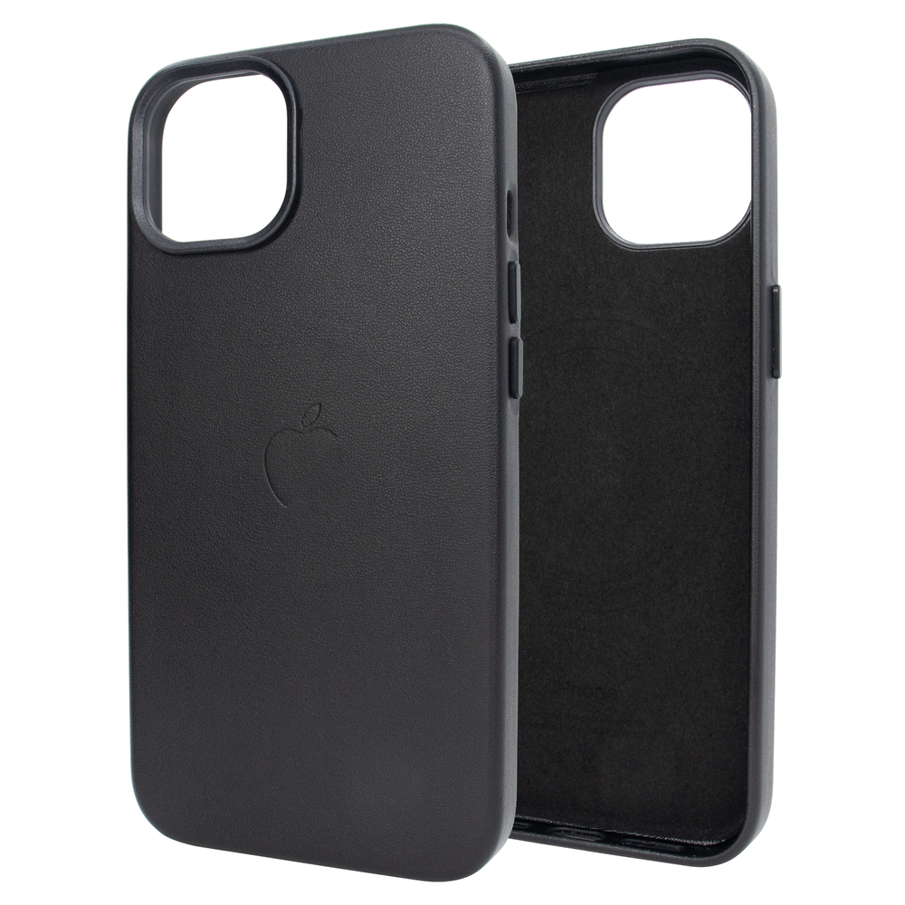 Чохол для iPhone 13 Pro Max : Leather Case PU with MagSafe &ndash; Black 789136 фото
