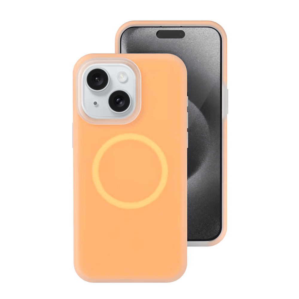 Чохол Neon Silicone Case MagSafe (iPhone 14/13 &ndash; Orange) 4306660000005 фото