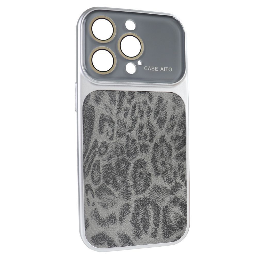 Чохол AITO PU-Leather Leopard Case [17 series Design] &ndash; (iPhone 16 Pro Max, Black) 4299120000007 фото