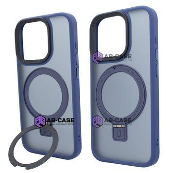 Чохол для iPhone 16 Pro: Nofelet MATT Ring Case MagSafe &mdash; Blue 4006200000006 фото
