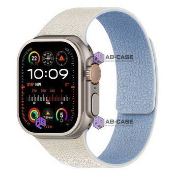 Ремешок Pebbled Magnetic Band (38/40/41/[42mm S11/10]) &ndash; Antique White+Blue 4350340000007 фото