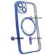 Чехол для iPhone 15 Plus Shining with MagSafe с защитными линзами на камеру Dark Blue 923452 фото
