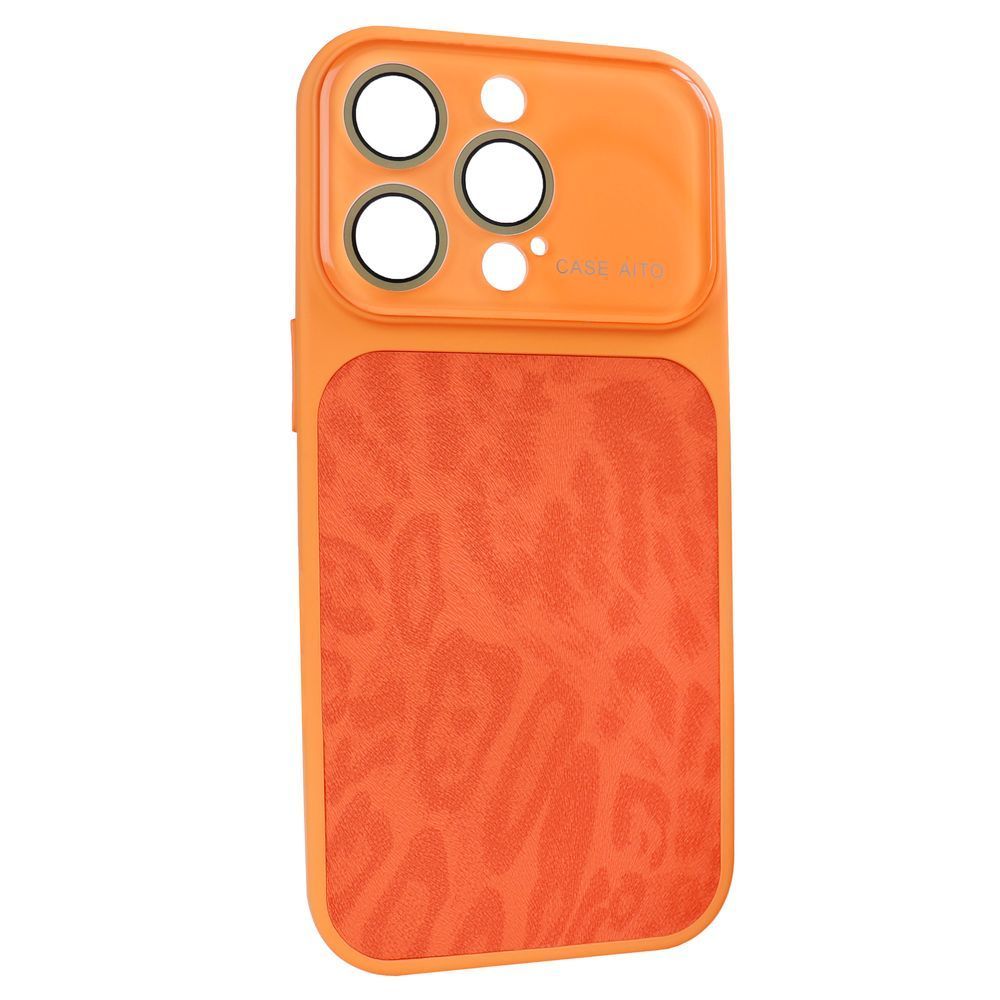 Чохол AITO PU-Leather Leopard Case [17 series Design] &ndash; (iPhone 16 Pro Max, Starry Orange) 4299140000001 фото