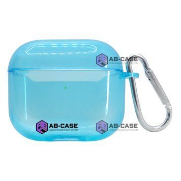 Чохол для AirPods PRO напівпрозорий Neon Case Blue 192228 фото