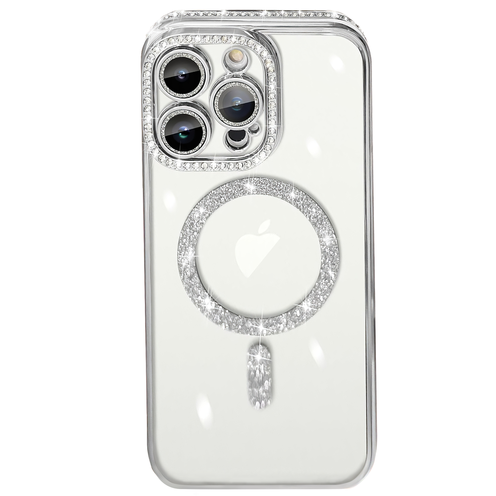 Чохол Diamond Shining Case with MagSafe (iPhone 15 Pro Max, Silver) 3769150000007 фото