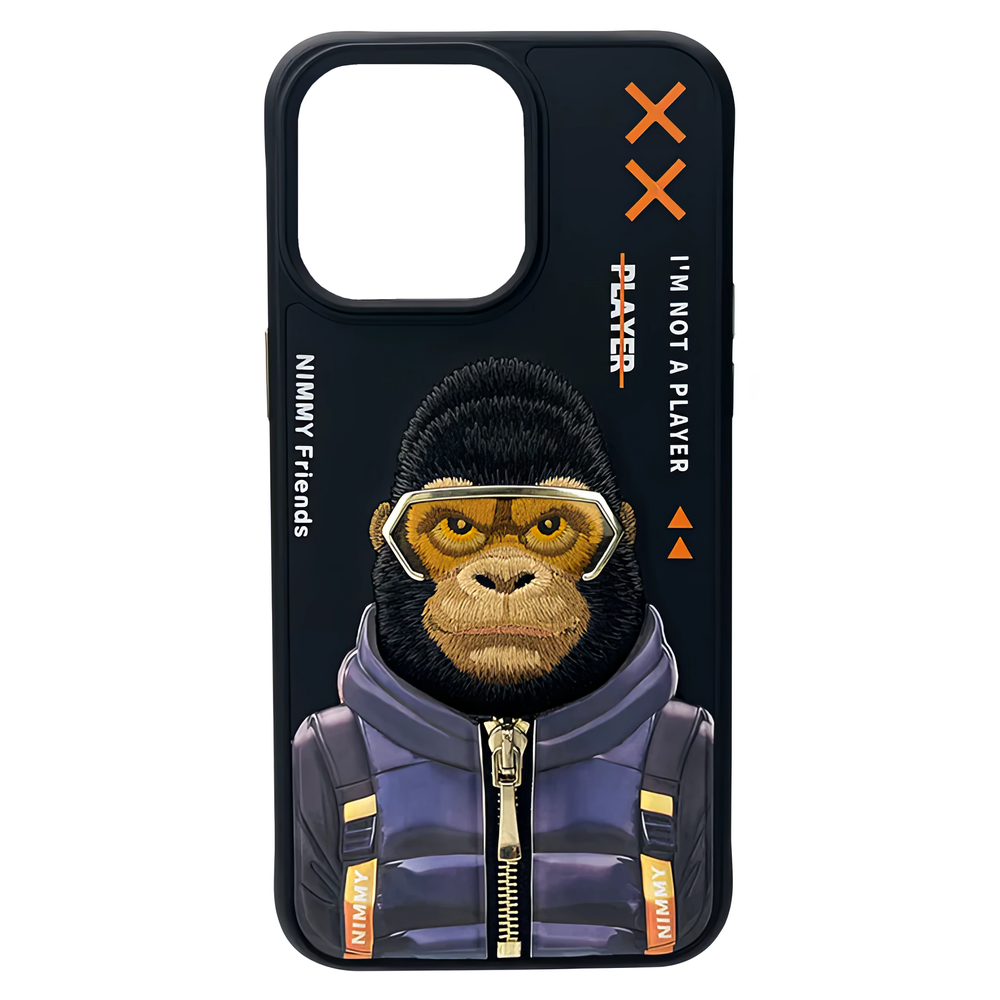 Чохол Nimmy Case AnimalZip (iPhone 15, Black Gorrila) 3773520000009 фото