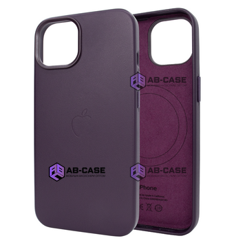 Чохол для iPhone 16 Pro : Leather Case PU with MagSafe &ndash; Dark Cherry 3940760000001 фото