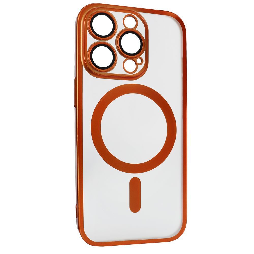 Чехол Titan Frame Matte PC MagSafe Case (iPhone 15 Pro &ndash; Orange) 4300000000007 фото