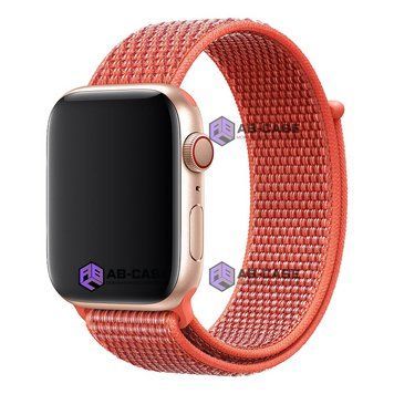 Ремінець для Apple Watch Nylon Loop нейлоновий (38mm, 40mm, 41mm, [42mm Series 10/11], Nectarine) 234955 фото