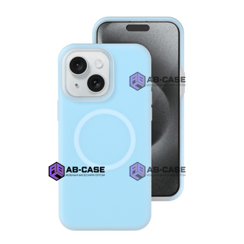 Чохол Neon Silicone Case MagSafe (iPhone 14/13 &ndash; Sky) 4422300000003 фото