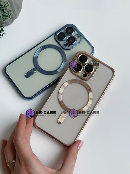 Чохол Shining with MagSafe на iPhone 11 Pro із захисними лінзами на камеру Rose Gold 2045236 фото