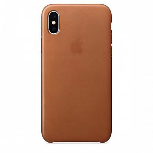 Чехол для iPhone X | Xs : Leather Case PU &ndash; Saddle Brown 789072 фото