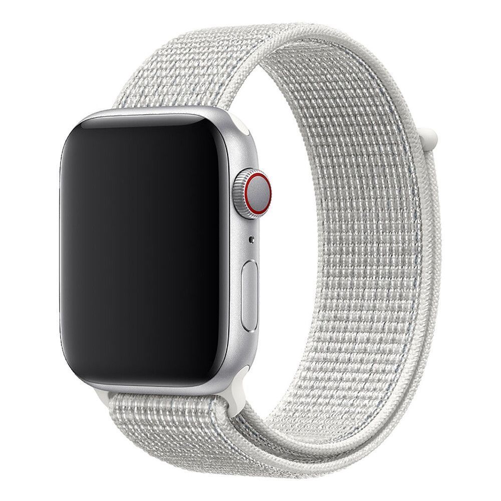 Ремешок для Apple Watch Nylon Loop нейлоновый (38mm, 40mm, 41mm, [42mm Series 10/11], White) 234973 фото