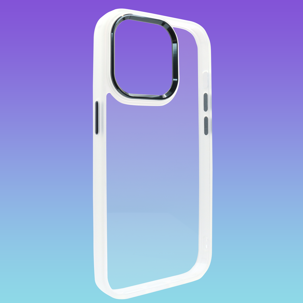 Чехол Crystal Guard для iPhone 12 Pro Max White - Black 876596 фото