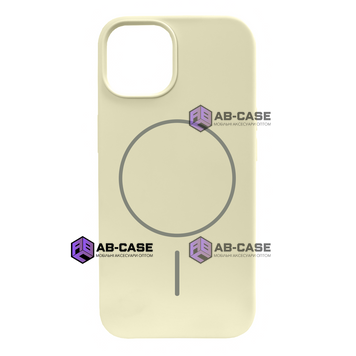 Чохол для iPhone 15 : Silicone Slim MagSafe &ndash; Cream Yellow 4132880000002 фото