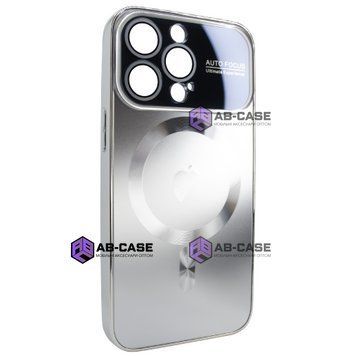 Чохол для iPhone 12 Pro Max матовий NEW PC Slim with MagSafe case із захистом камери Silver 603387 фото