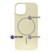 Чехол для iPhone 15 : Silicone Slim MagSafe &ndash; Cream Yellow 4132880000002 фото