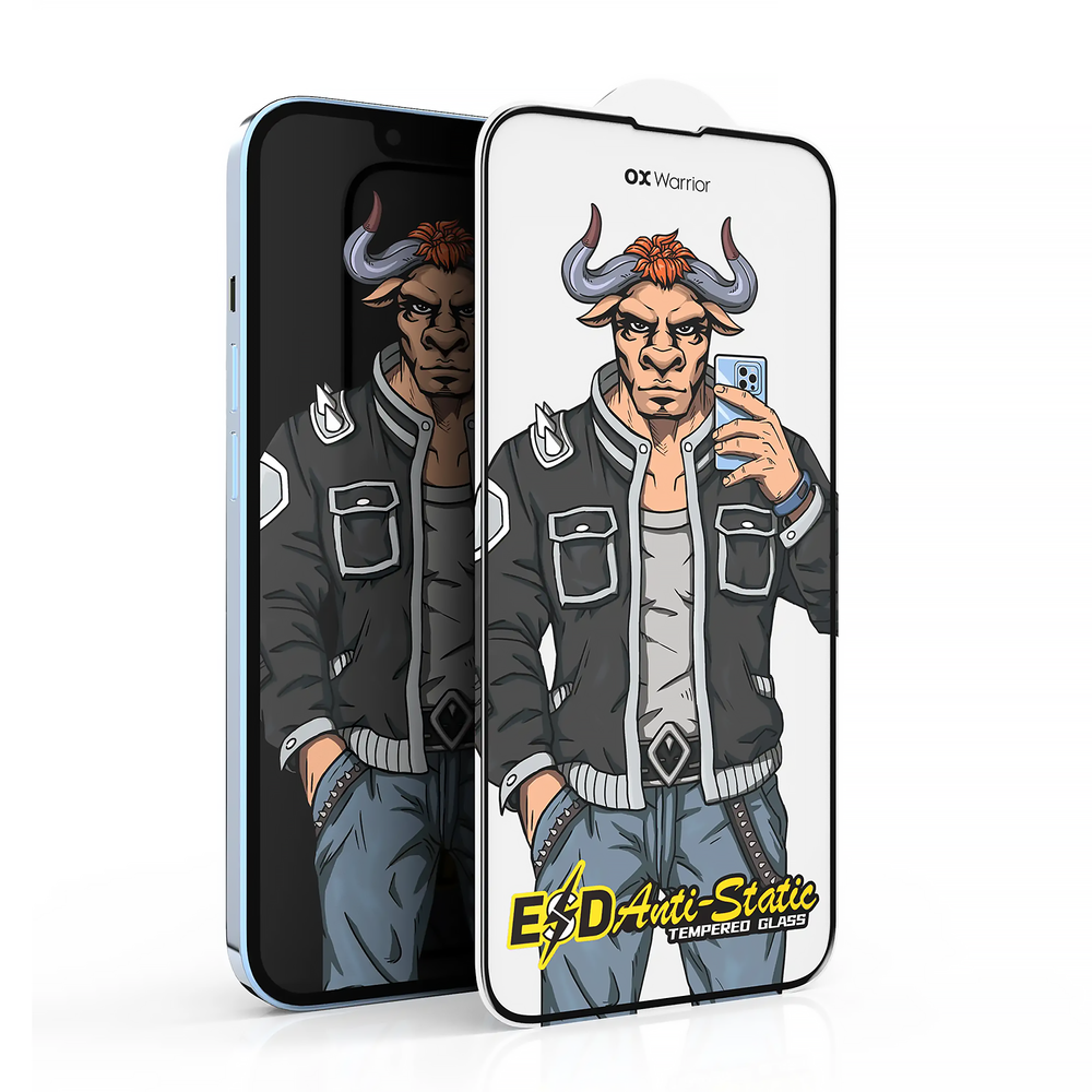 Защитное стекло OX Warrior (Zifriend) ESD Anti-Static (iPhone 7 PLUS | 8 PLUS, Black) 990199 фото